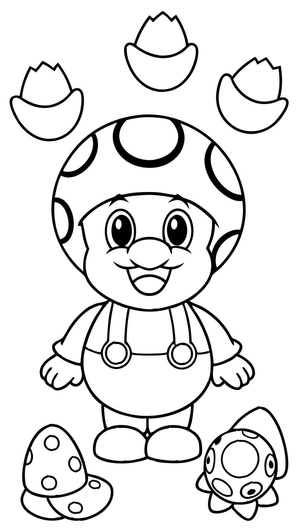 toad mario coloring pages